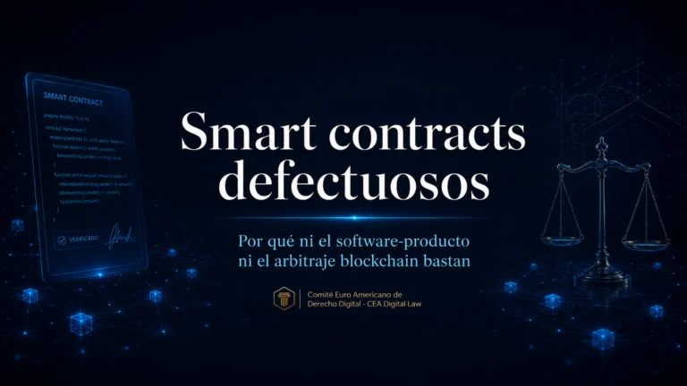 Smart contracts defectuosos: por qué ni el software producto ni el arbitraje blockchain bastan