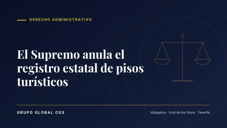 El Supremo fulmina el registro estatal de los pisos turísticos