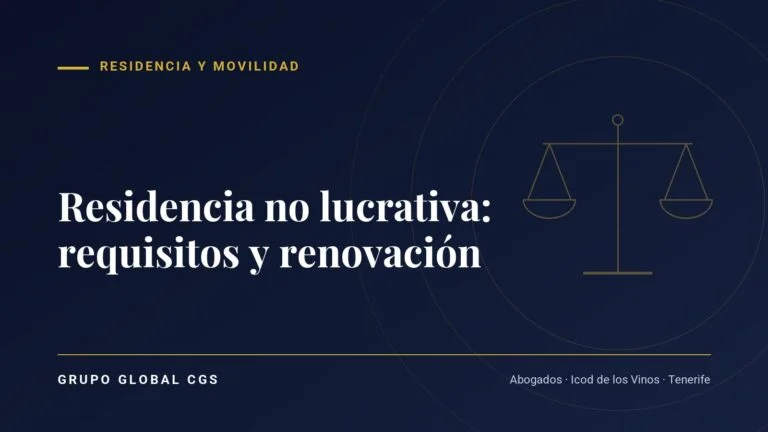 Residencia no lucrativa en España: requisitos, medios y renovación